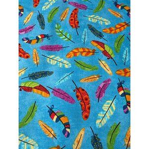 Flight of Fancy Feather Print Cotton Fabric by Sharla Fults for Studio E 1/2 yar